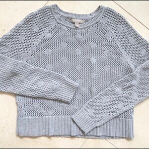 Banana Republic Cotton Sweater Grey Size Large